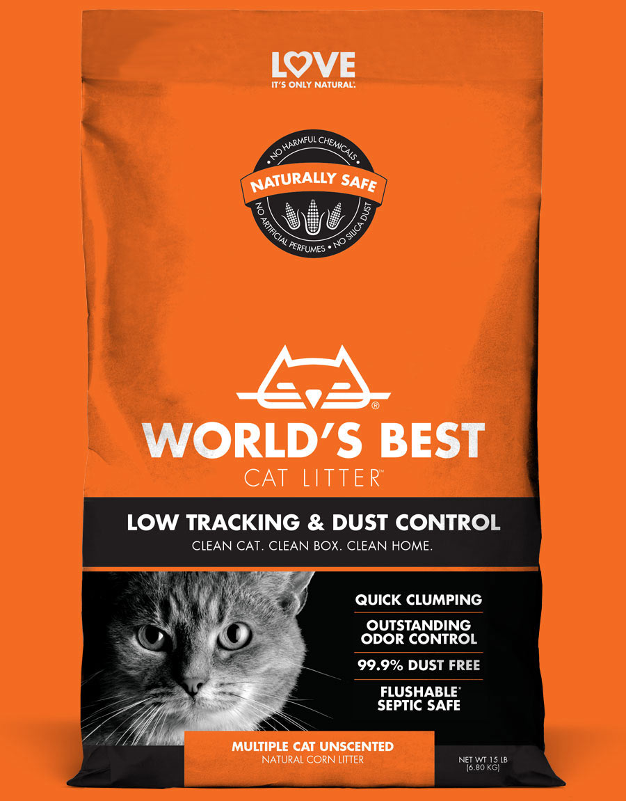 Is Groene achtergrond Excentriek Kattenbakvulling voor sporen- en stofbeperking | World's Best Cat Litter