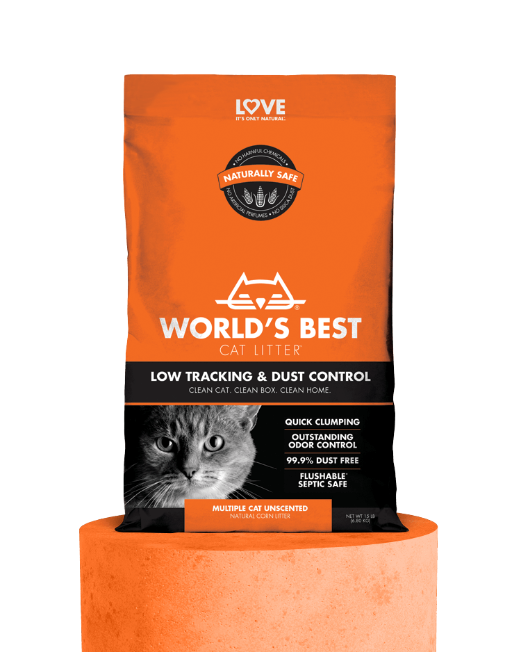 World's Best Cat Litter - Low Tracking & Dust Control Multiple Cat Unscented