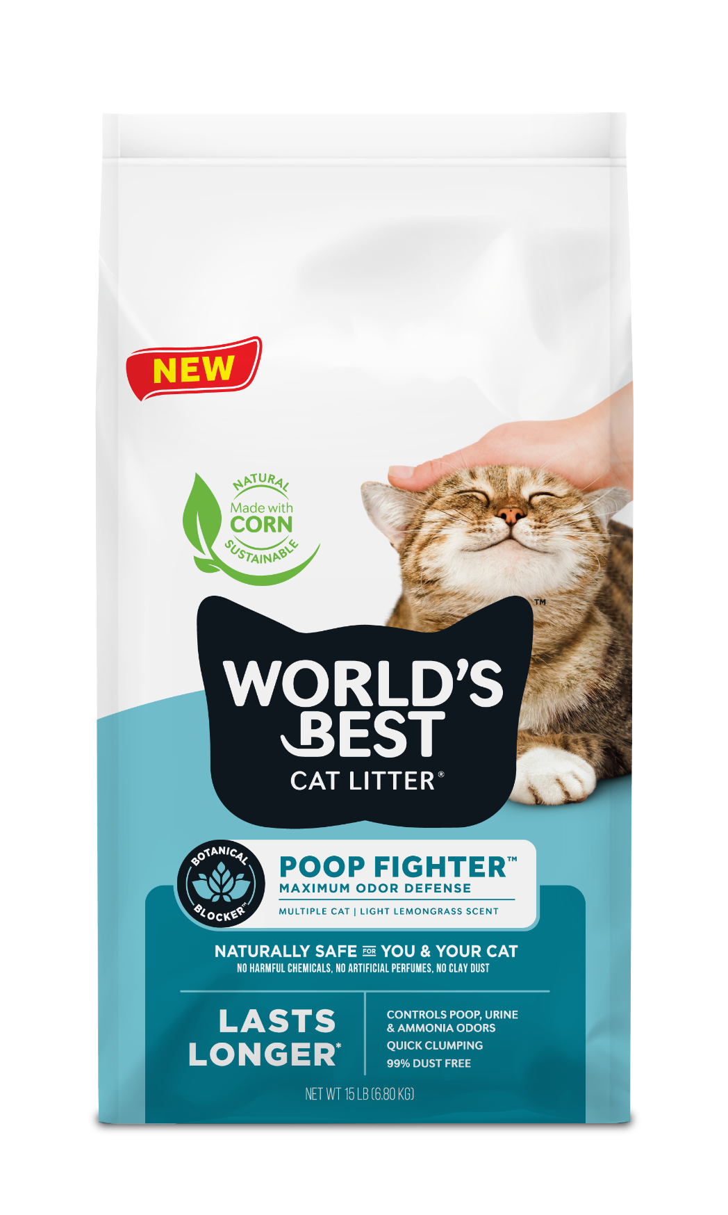 Poop Fighter World's Best Cat Litter new bag packaging