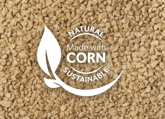 Natural. Sustainable. Made with Corn