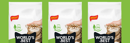 3 bags of World's Best Cat Litter - Comfort Care™ Unscented