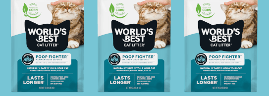 3 bags of World's Best Cat Litter(R) - Poop Fighter