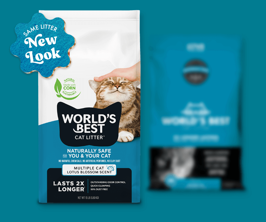 World's Best Cat Litter - Multiple Cat Lotus Blossom Scented - Same Litter - NEW LOOK