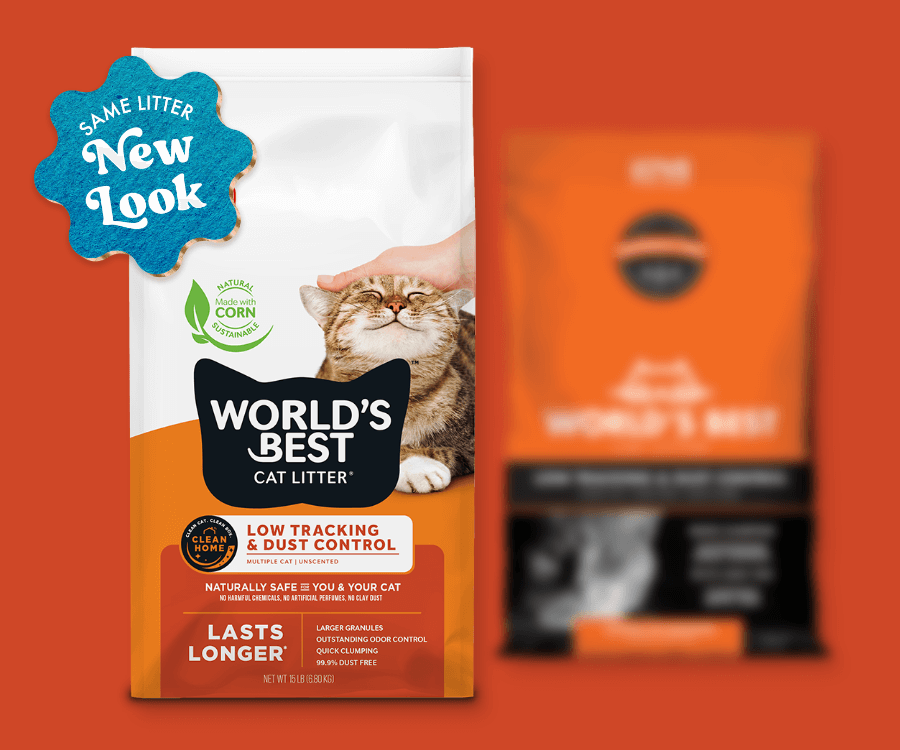 World's Best Cat Litter - Low Tracking & Dust Control - Same Litter - NEW LOOK