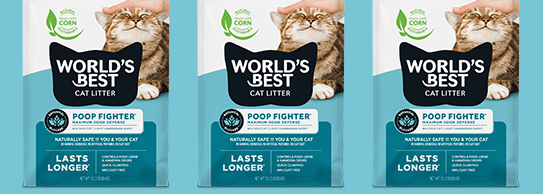 3 bags of World's Best Cat Litter(R) - Poop Fighter(R)