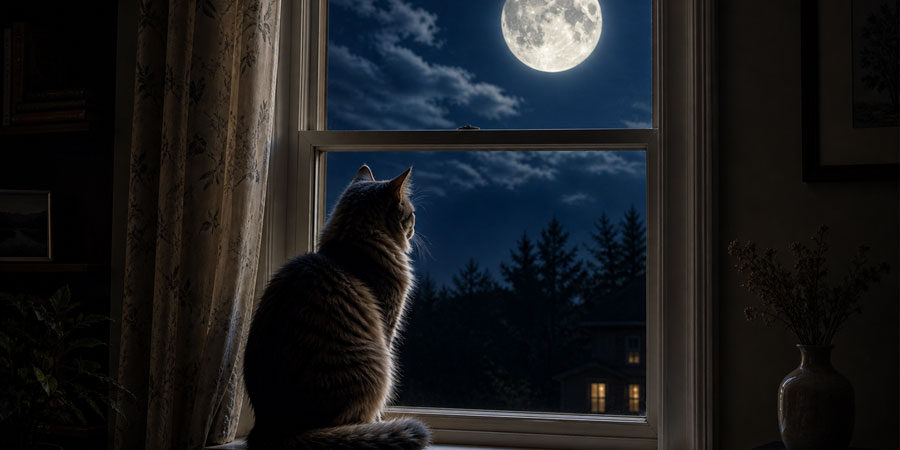 Cats and full moons